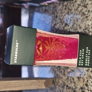 Starbucks Pink Cold Cup Key Chain
